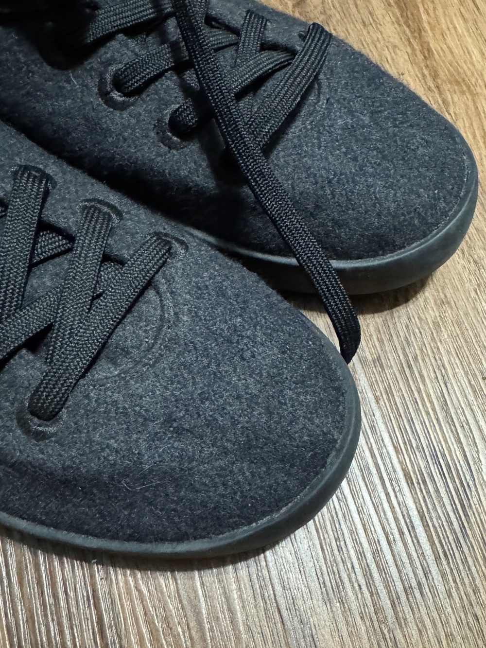 AllBirds Wool Piper Natural Black Walking Casual Low Shoe Sneaker Men's Size 12 - Picture 8 of 8